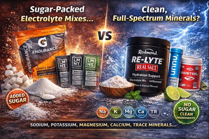 Sugar-based electrolyte drinks versus clean mineral hydration